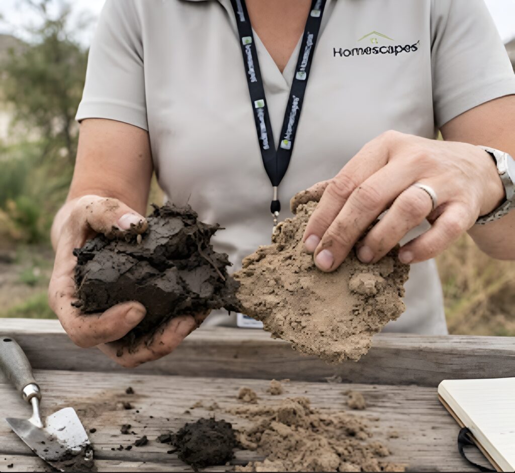 Soil collecting by homescapes
